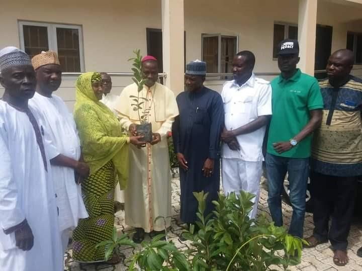 Governor Ahmadu Umaru Fintiri flags off the Green Adamawa Project, Government House, Yola, 2019