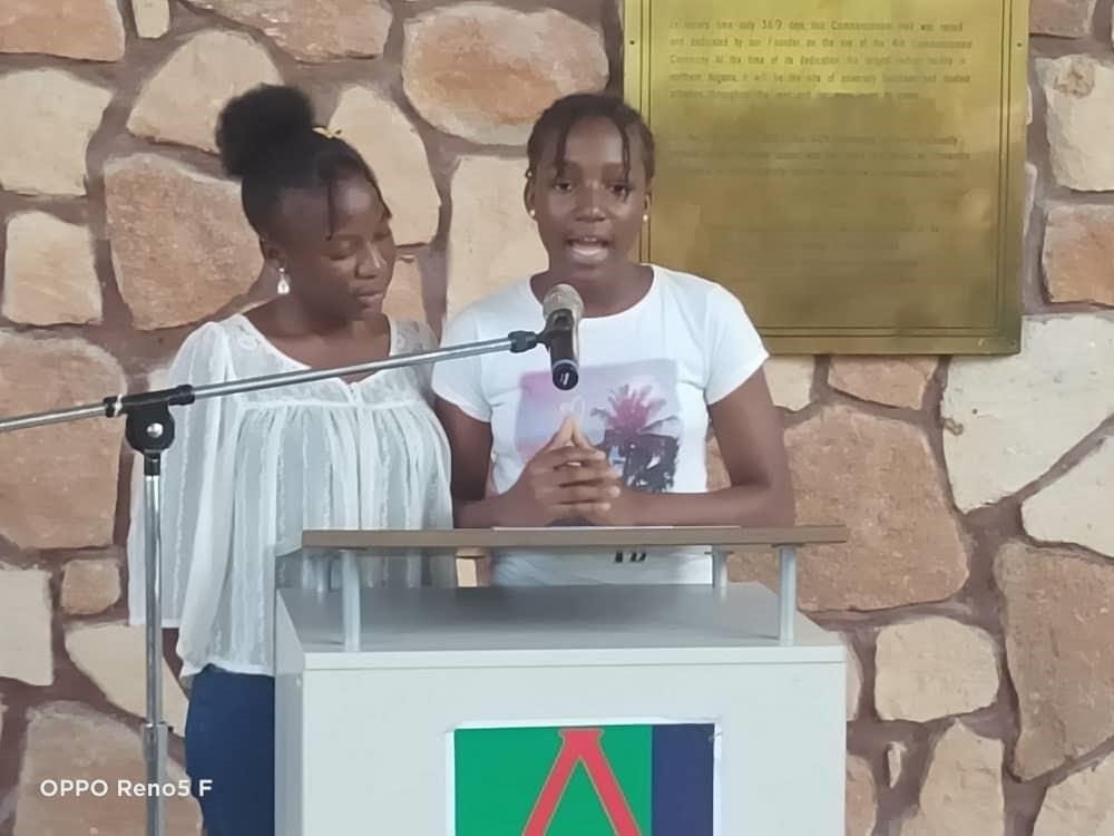 Climate Smart Kids members make a joint statement, World Earth Day 2022, AUN Yola